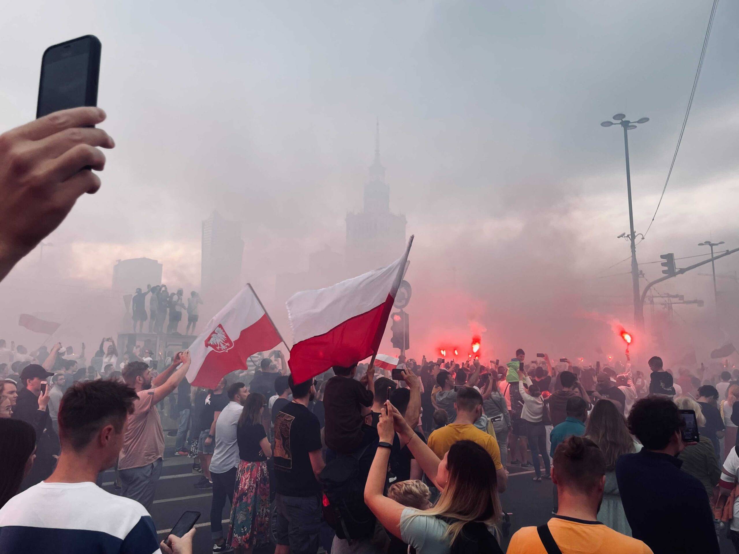Race odpalone podczas obchodów rocznicy powstania warszawskiego