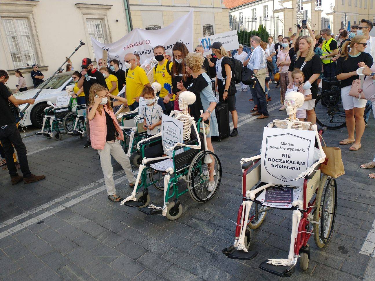 Protest medyków w Warszawie