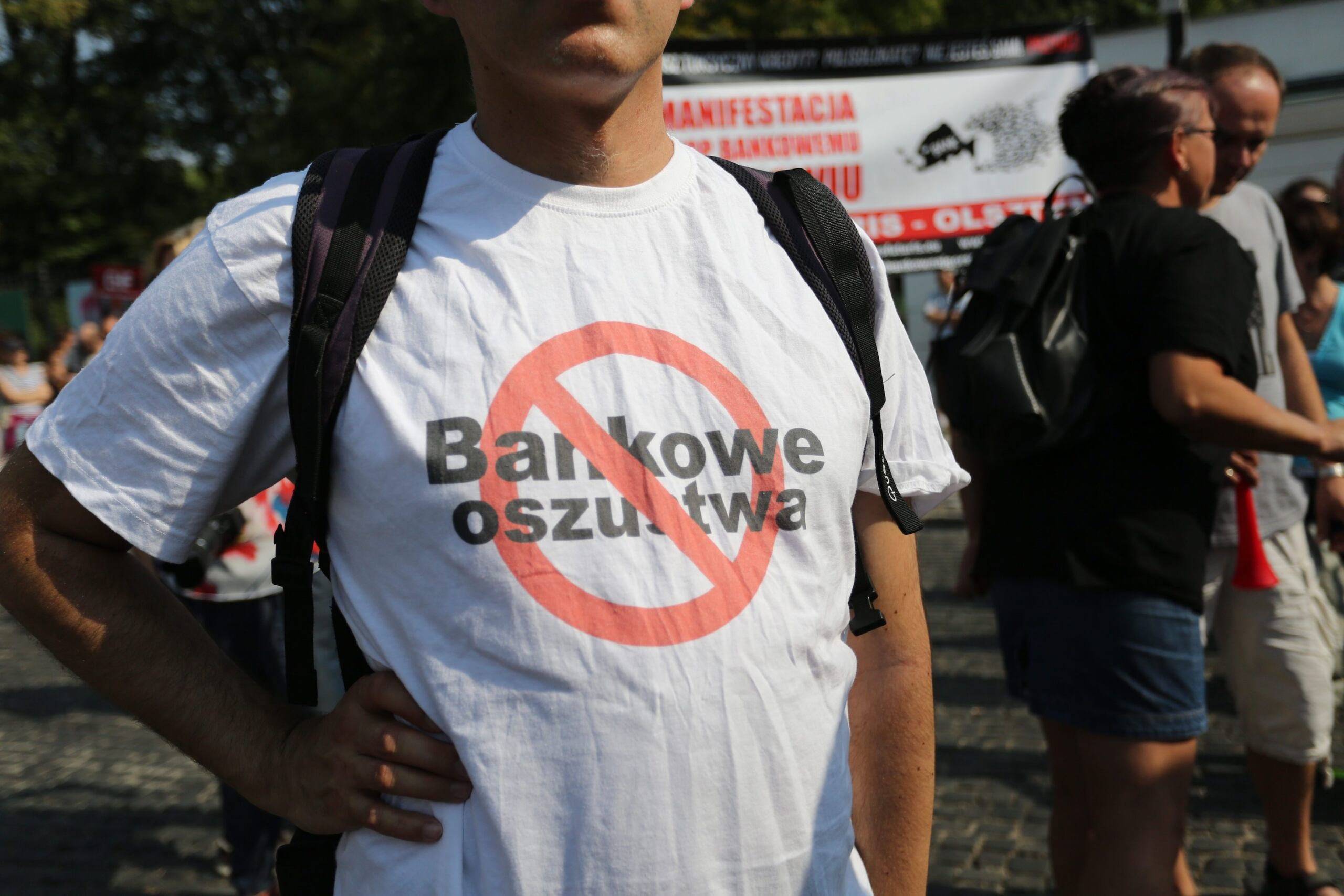 10.09.2016 Warszawa , Belweder . Demonstracja frankowiczow .
Fot . Slawomir Kaminski / Agencja Gazeta