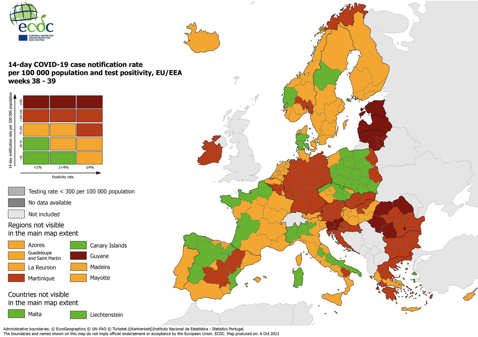 zapadalność w UE/EEG, 7.10.21