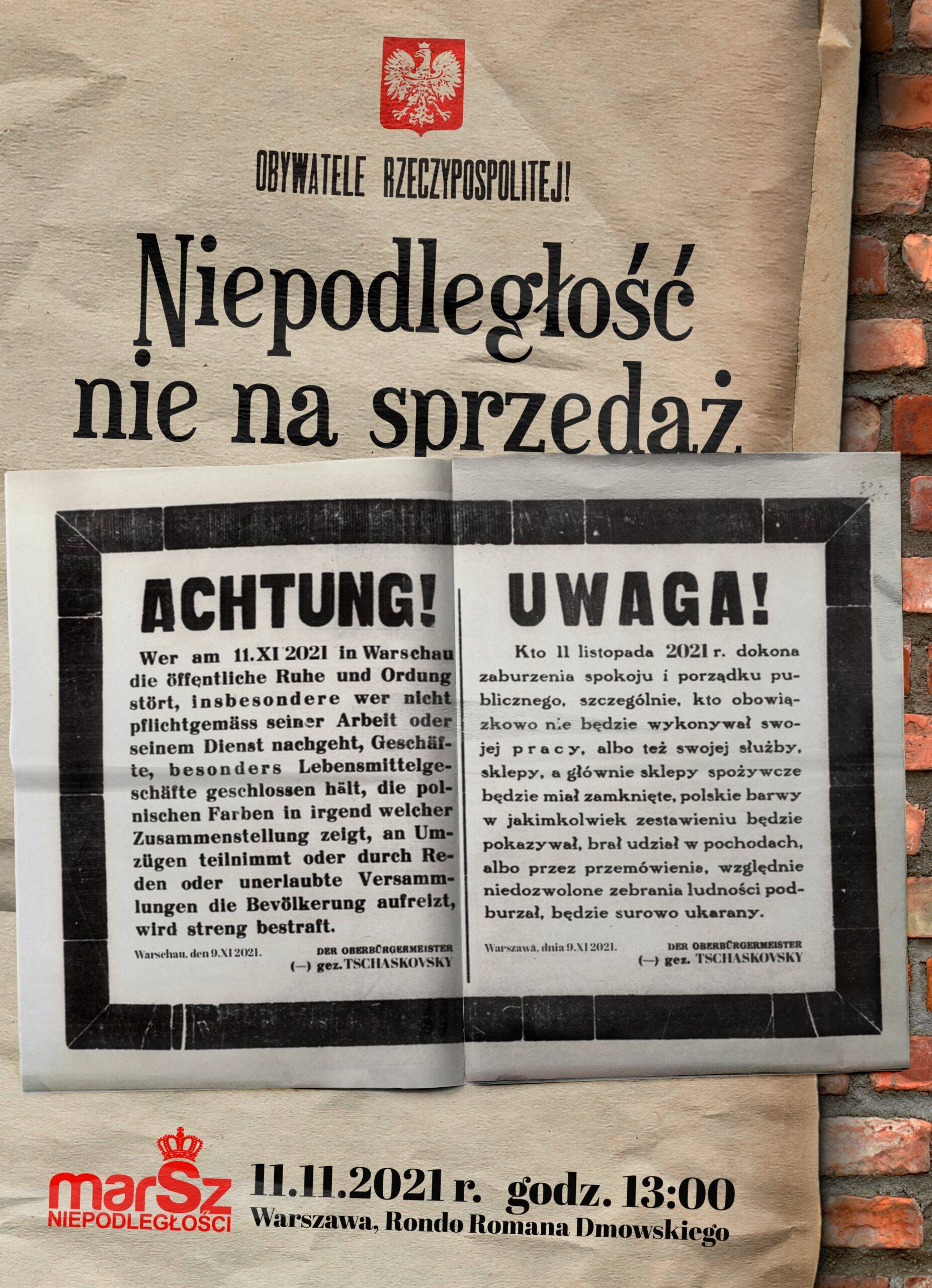 Plakat Marszu Niepodległości