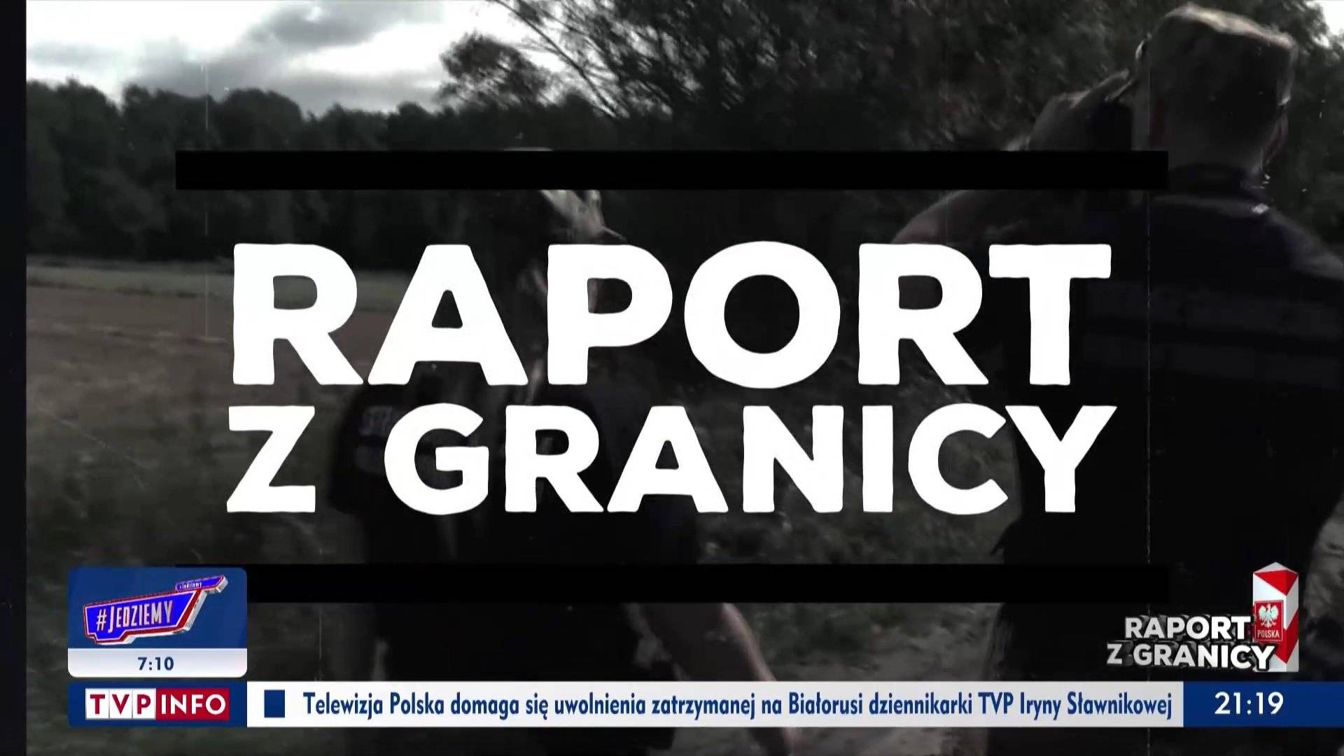 Raport z Granicy - czołówka programu TVP Info