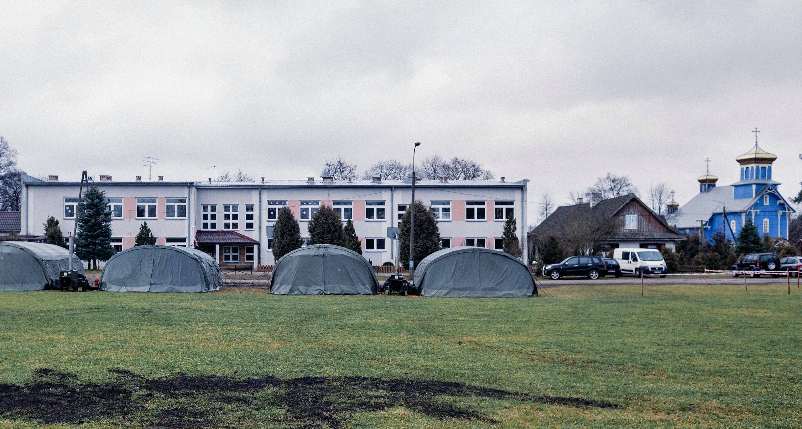 Szkoła na granicy w czasie stanu wyjątkowego, podlasie, 2021