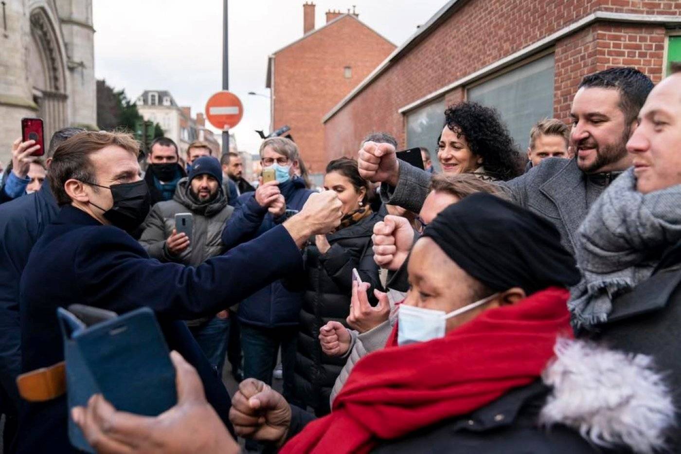 Emmanuel Macron spotkanie z wyborcami