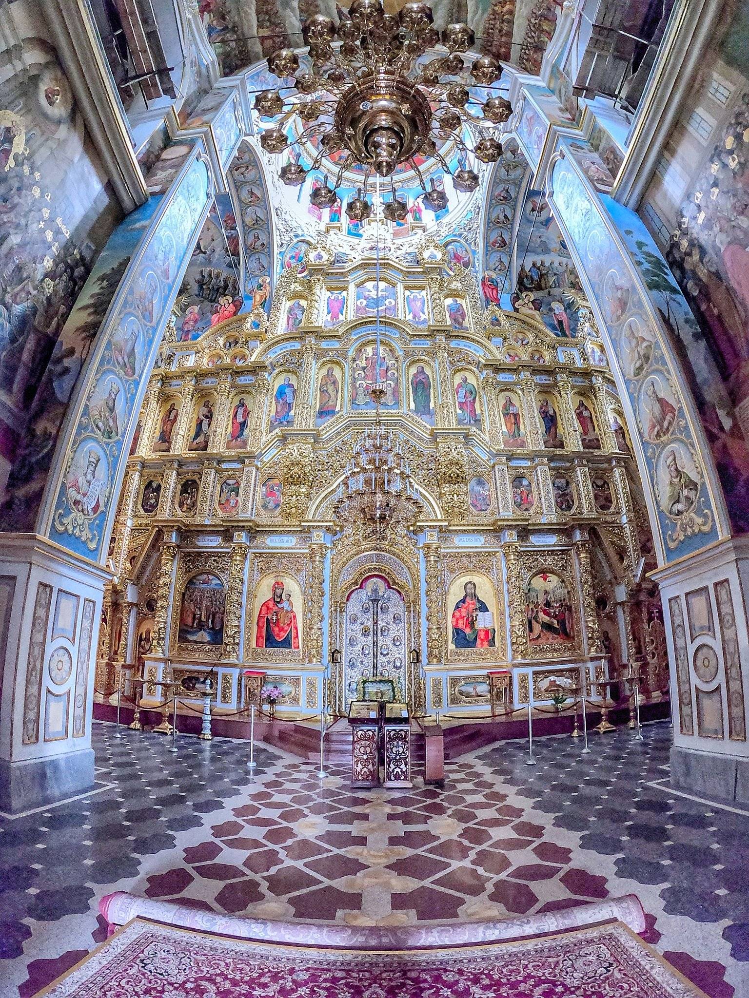 Ławra Peczerska w Kijowie, ikonostas w soborze Zaśnięcia Matki Bożej