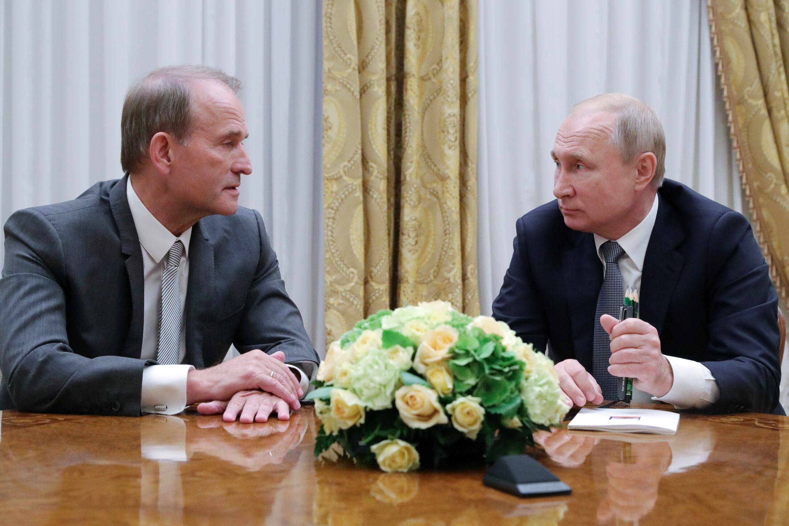 Wiktor Medwedczuk i Władimir Putin