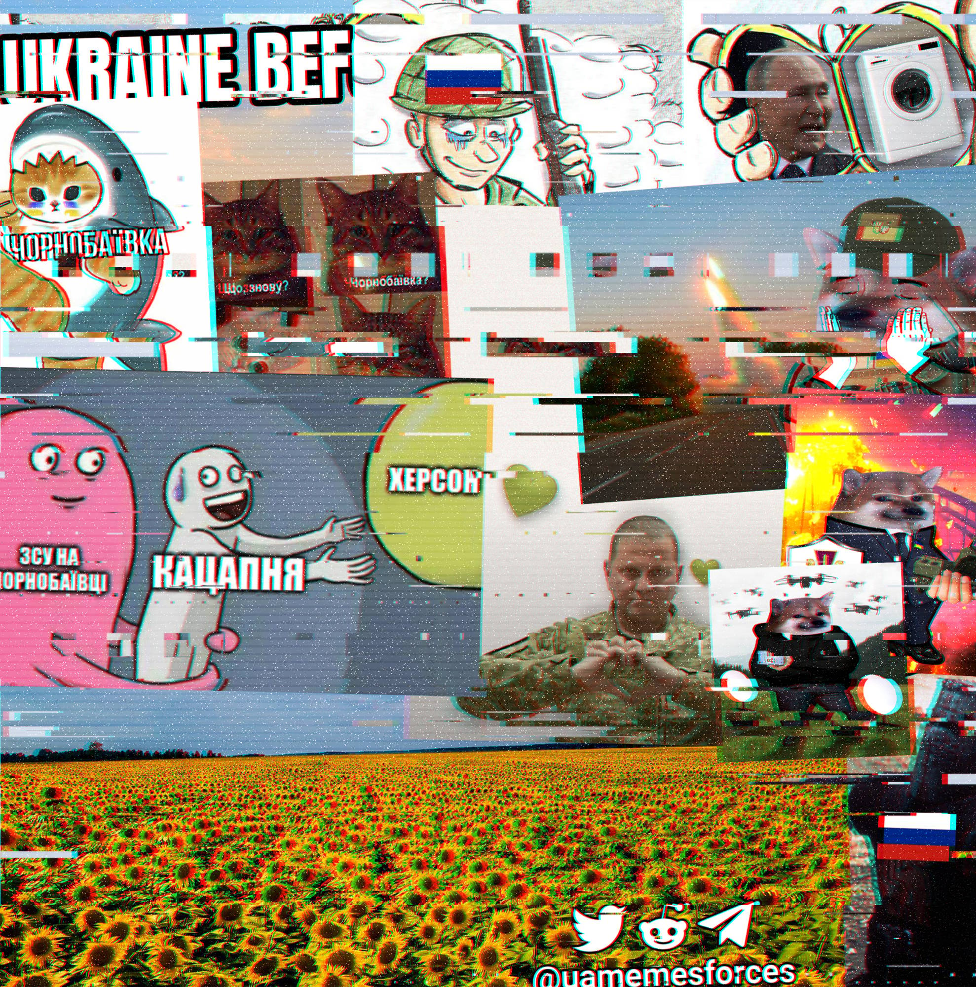 Grafika do artykułu The art of making memes. How Ukraine is successfully disarming Russia... with mockery
