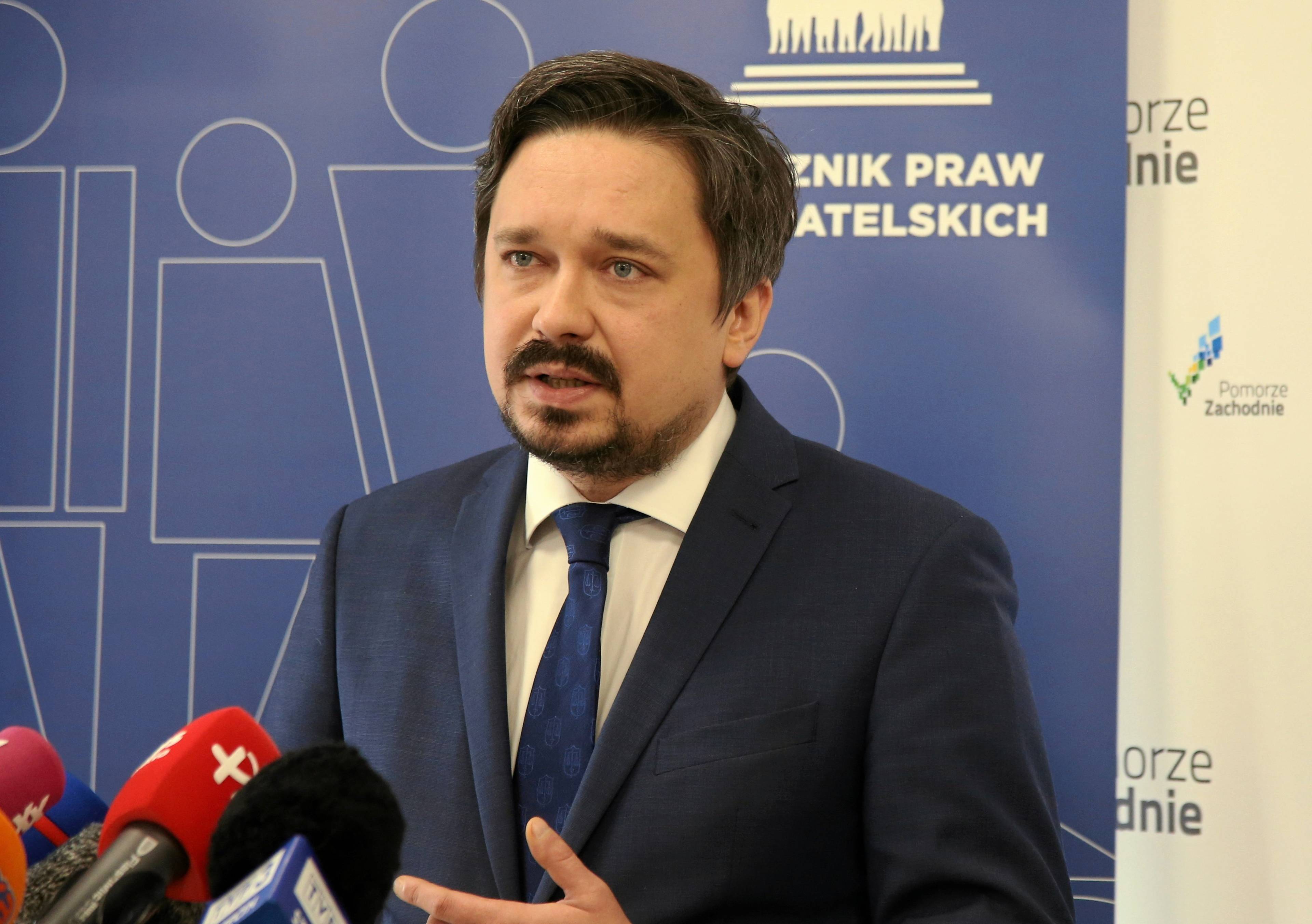Rzecznik praw obywatelskich Marcin Wiacek w Szczecinie