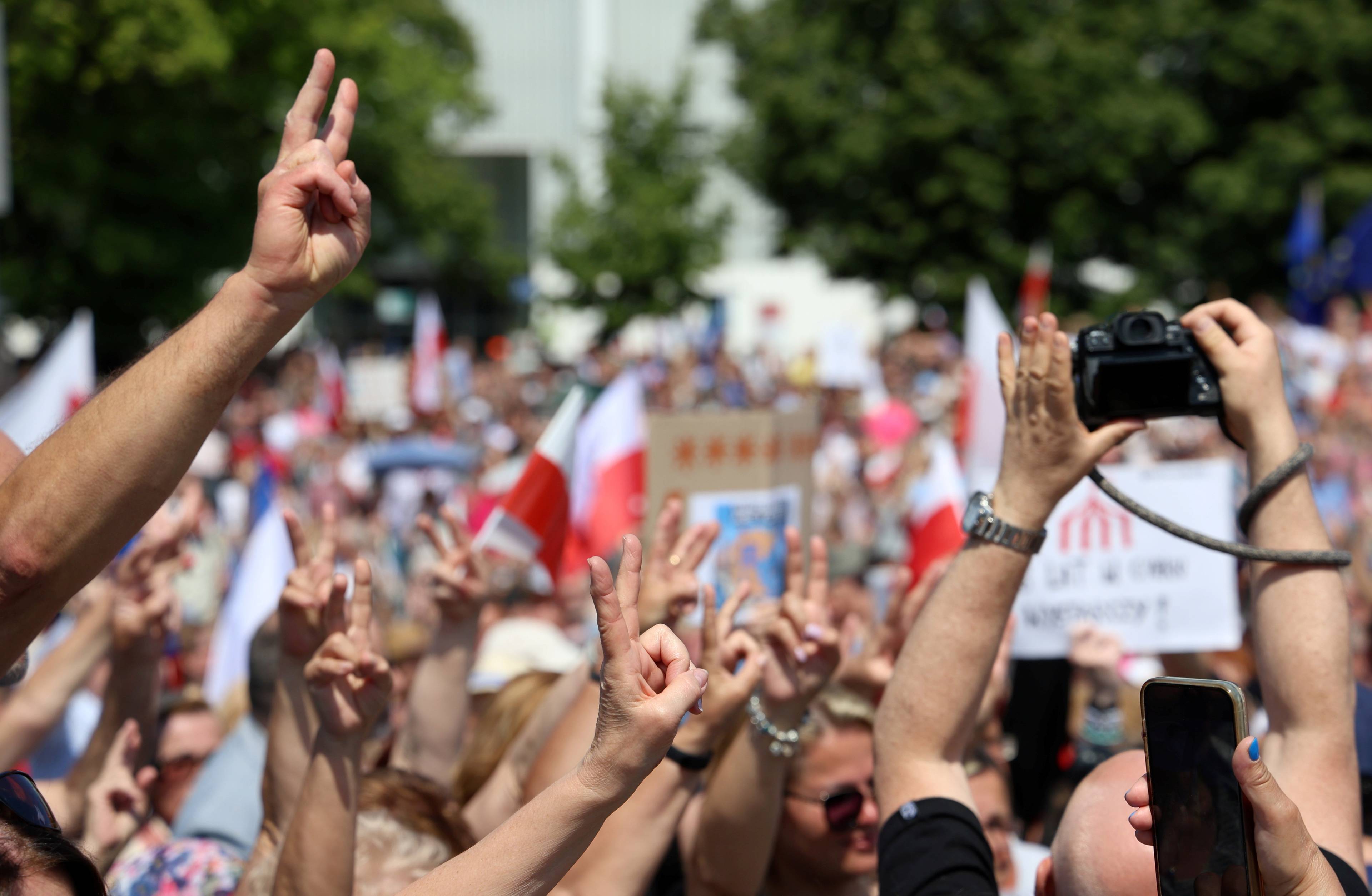 Szczecin, wiec solidarnościowy z marszem 4 czerwca