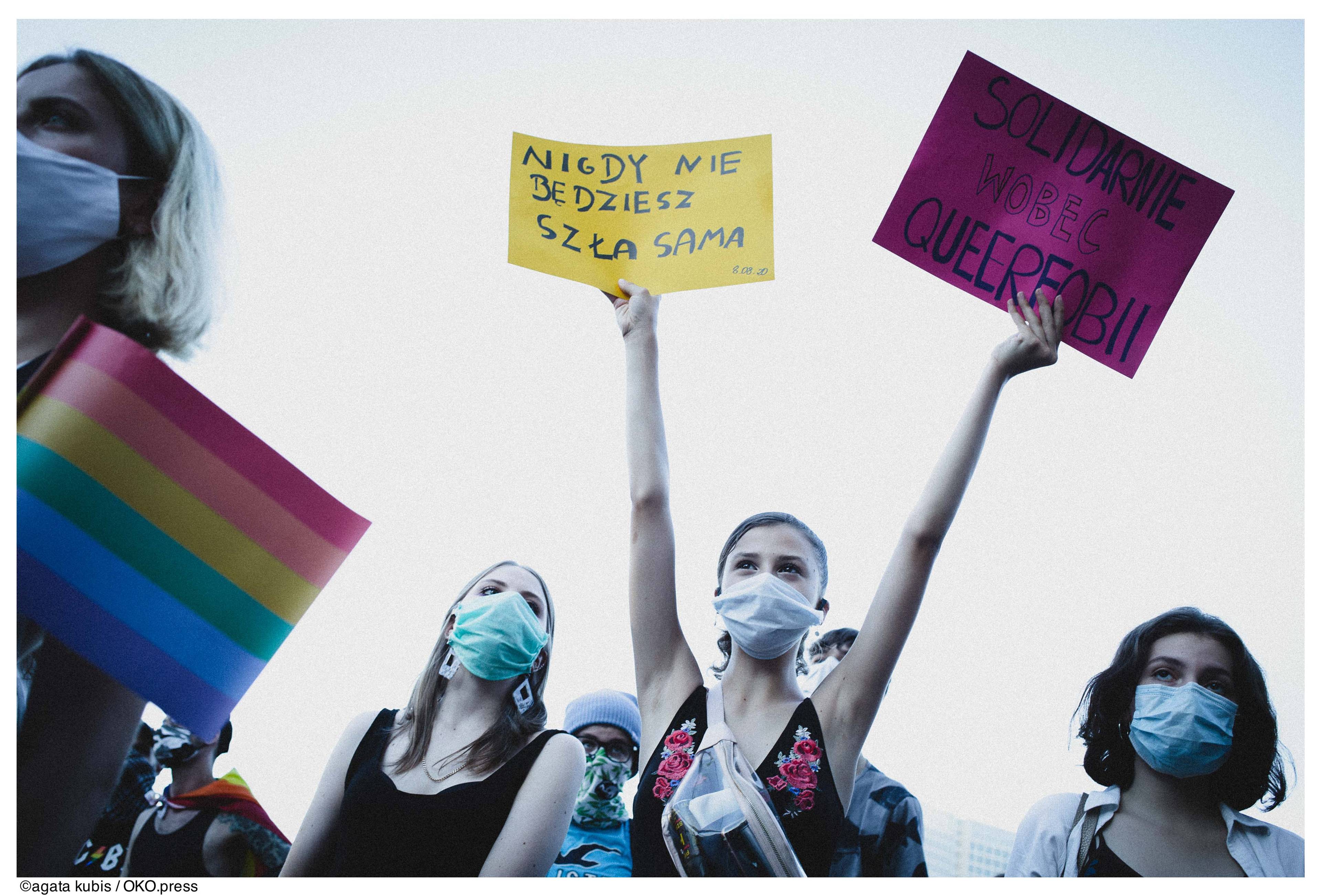 Manifestacja solidarności z aktywistkami i aktywistami LGBT+