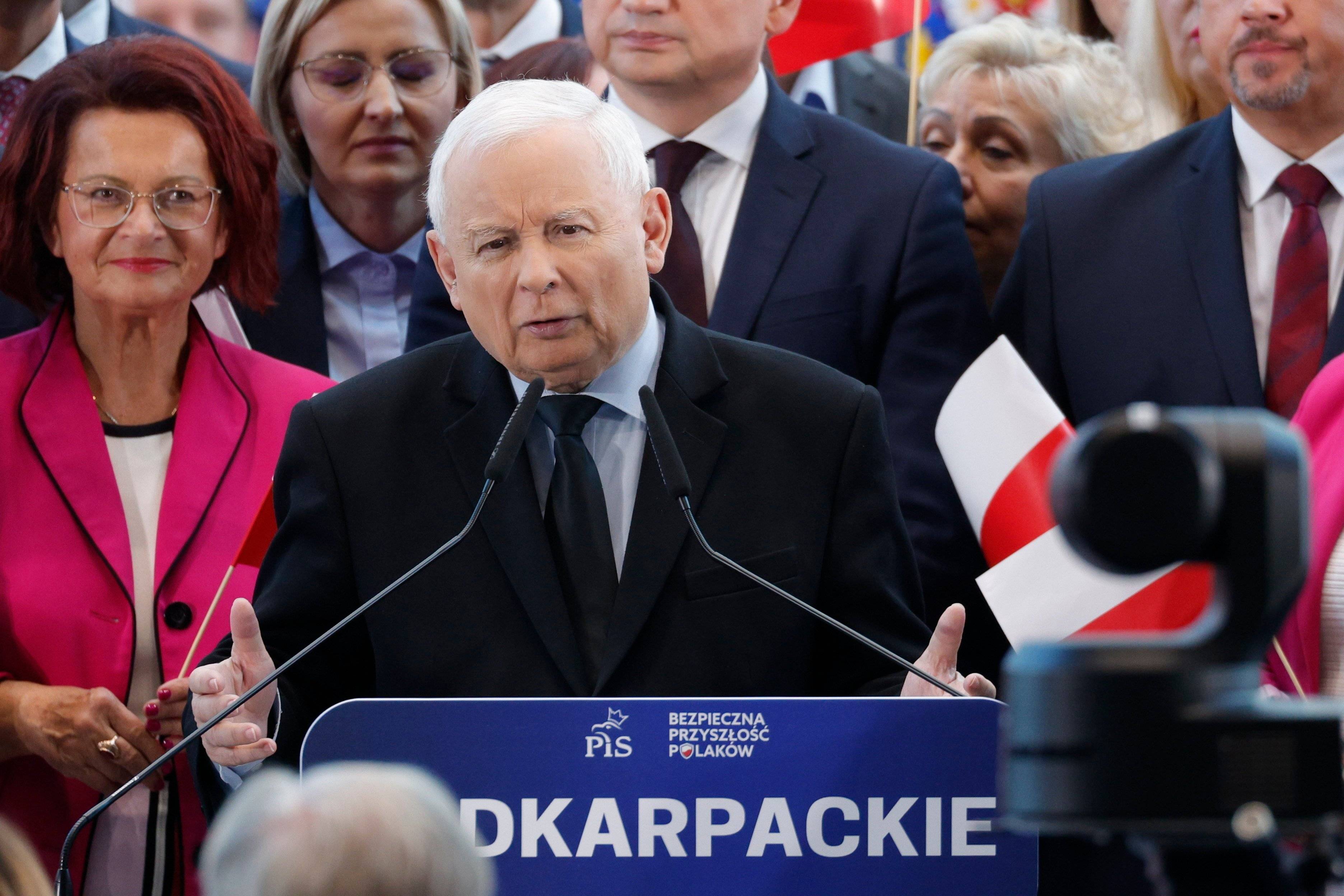 Kaczyński na wiecu wyborczym