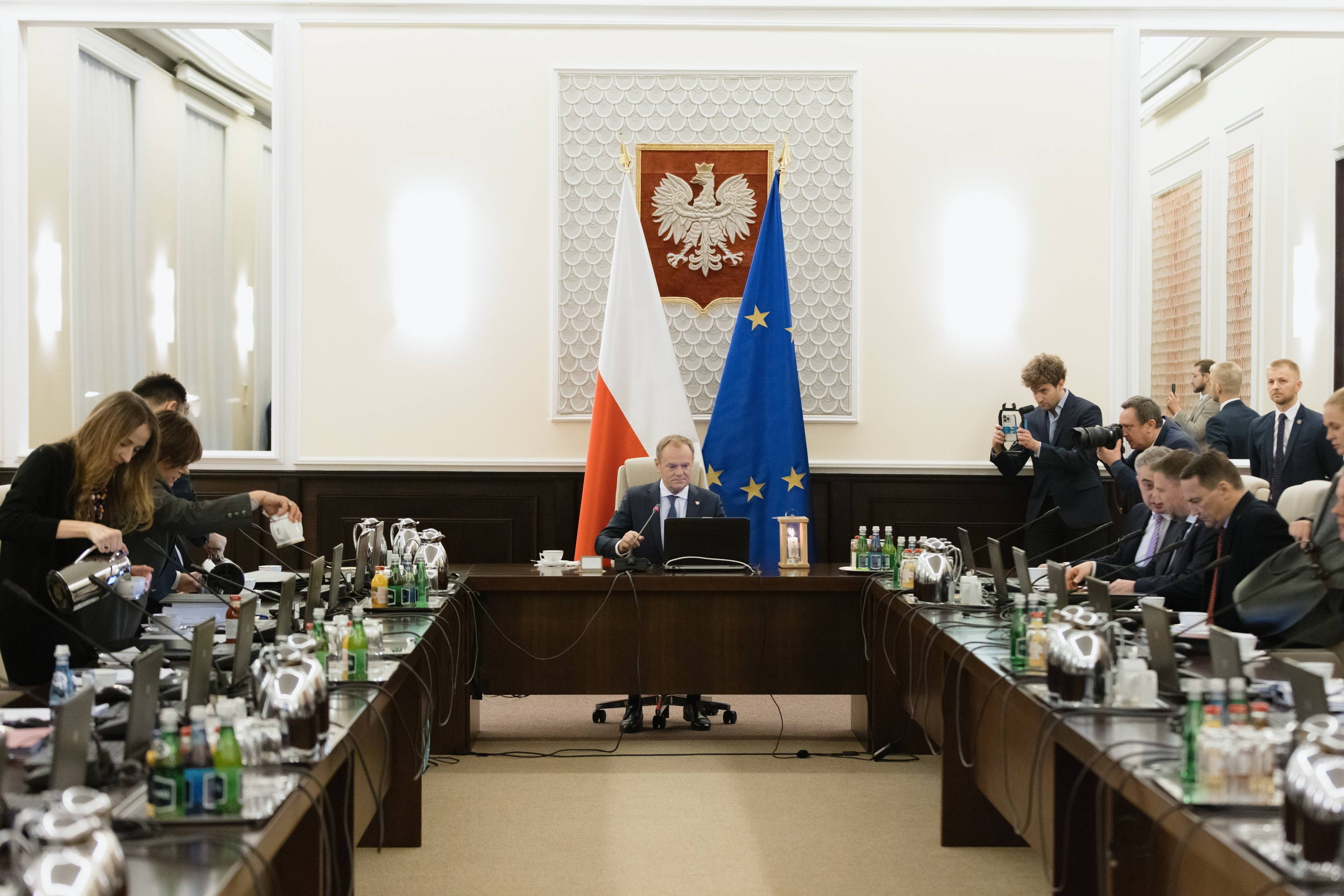 Posiedzenie rzadu Donalda Tuskaw siedzibie KPRM