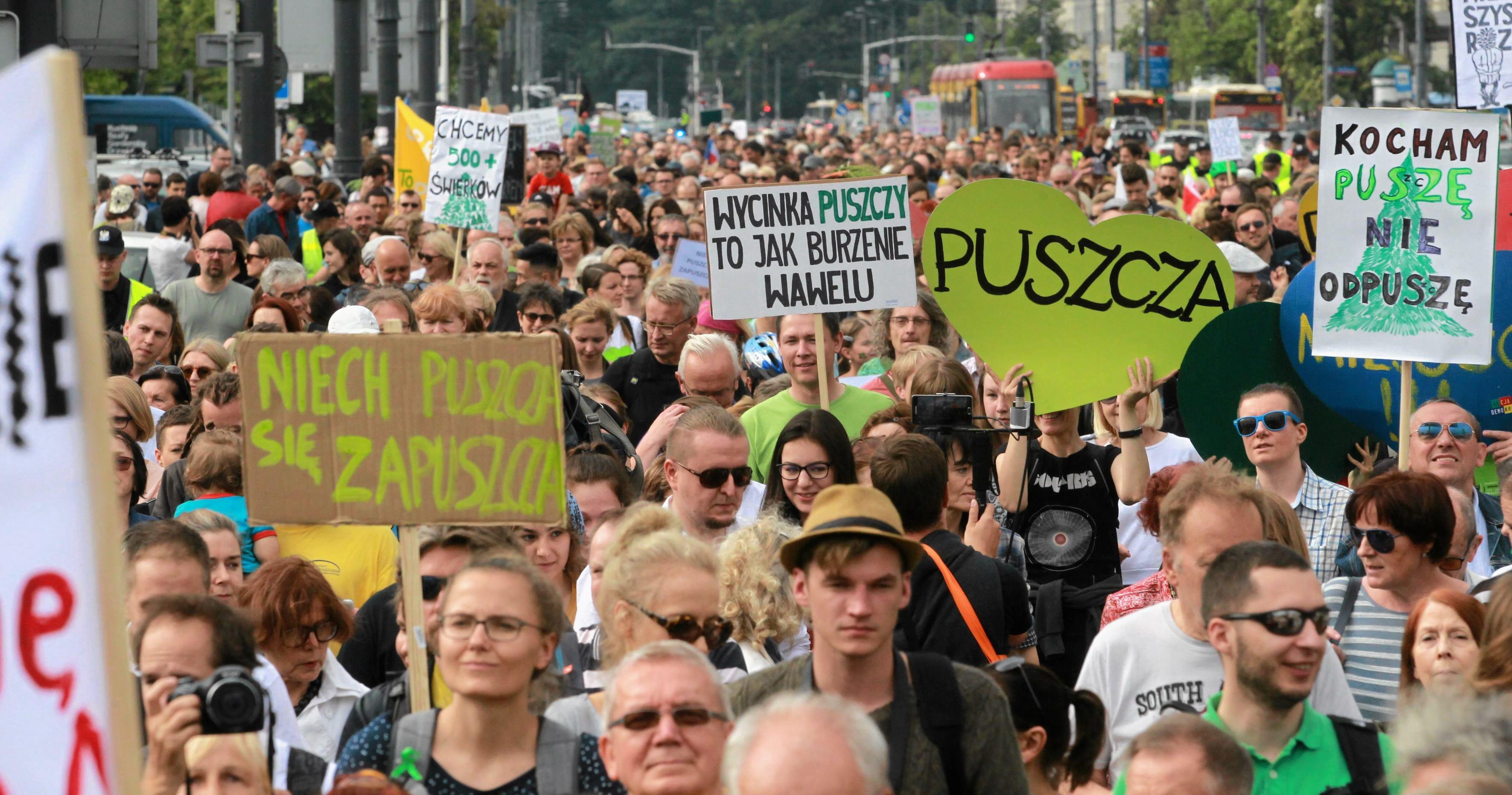 24.06.2017 Warszawa . Marsz dla Puszczy .
 Fot . Przemek Wierzchowski / Agencja Gazeta