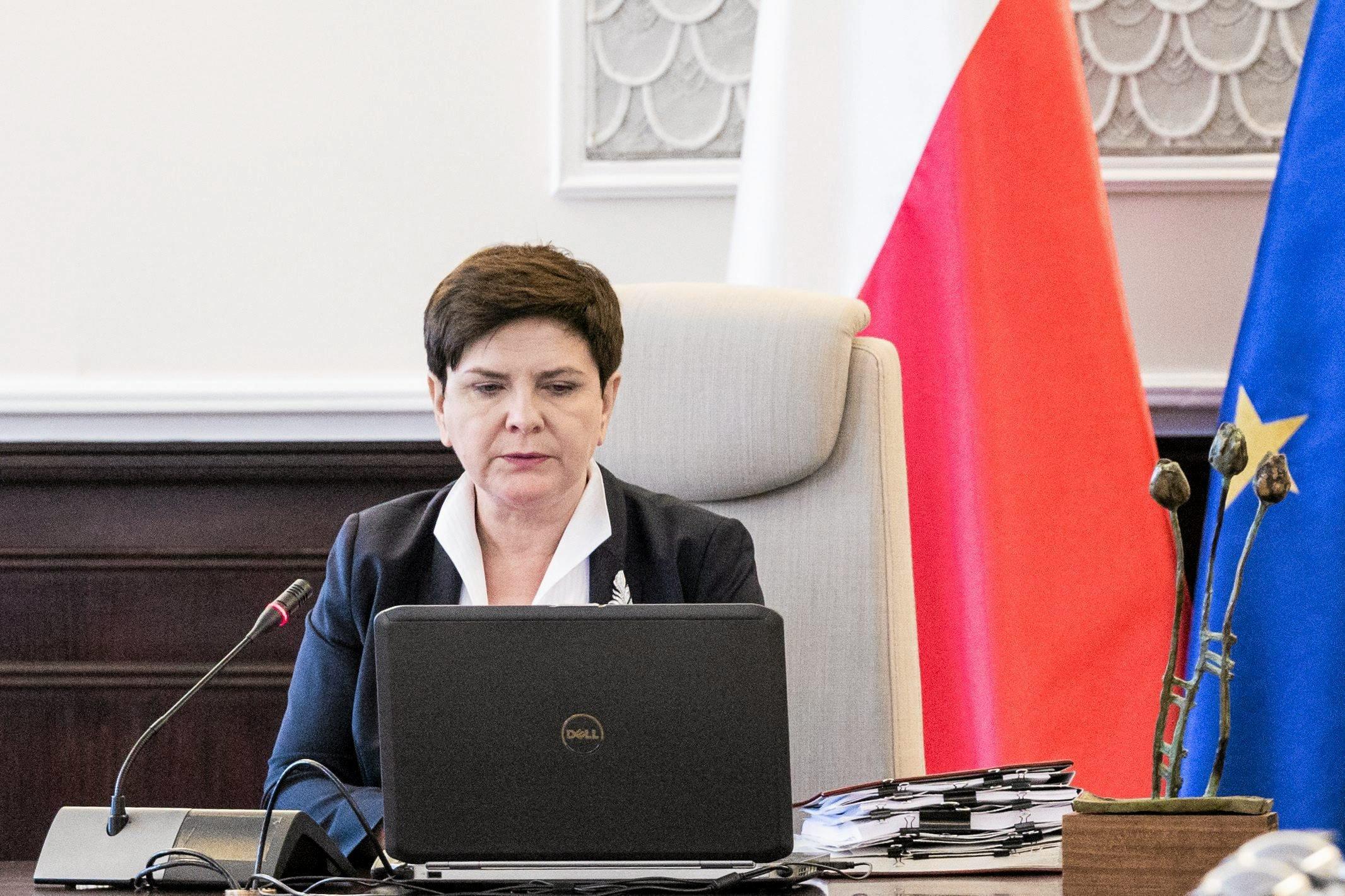 25.07.2017 Warszawa , Kancelaria Prezesa Rady Ministrow . Premier Beata Szydlo podczas posiedzenia Rady Ministrow .
Fot. Adam Stepien / Agencja Gazeta