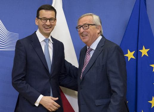 Jean-Claude Juncker, Mateusz Morawiecki