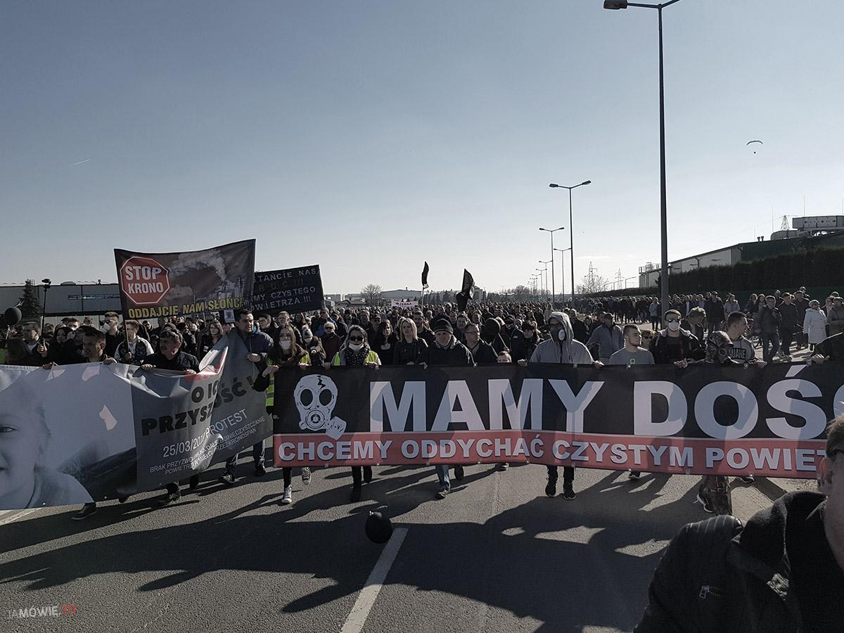 Mielec, 25 marca 2018, protest, fot. Andrzej Kozdęba