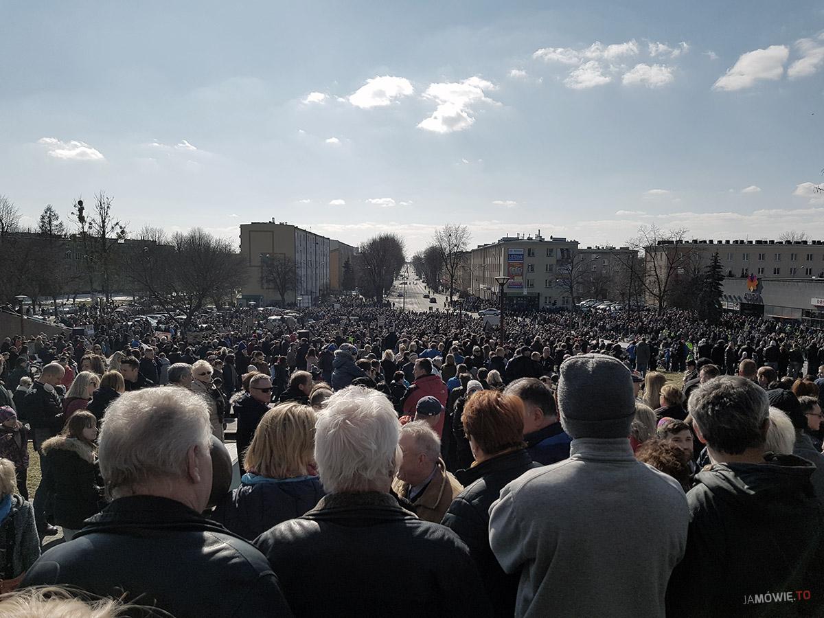 Mielec, 25 maraca 2018, protest, fot. Andrzej Kozdęba
