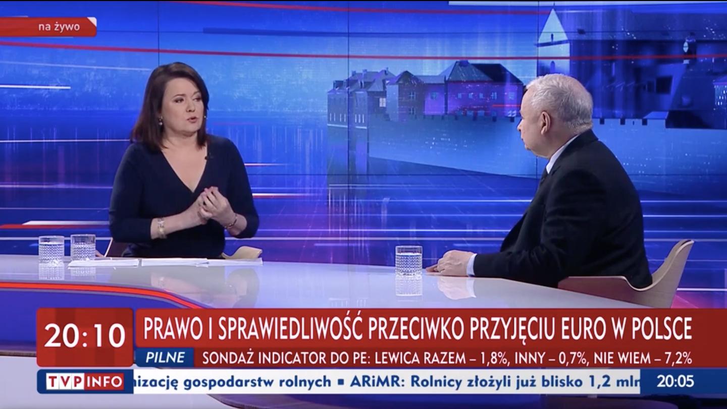 "Gość Wiadomości", 24 maja 2019, Danuta Holecka i Jarosław Kaczyński