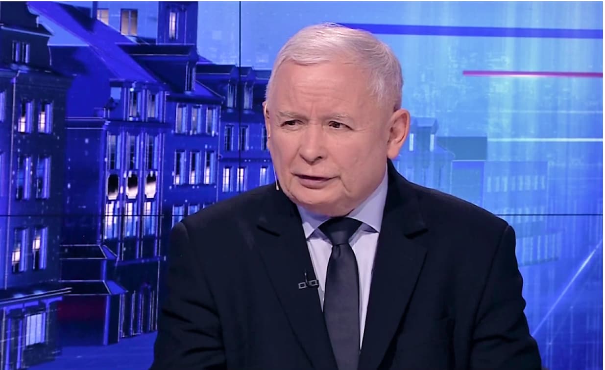 Jarosław Kaczyński w TVP Info