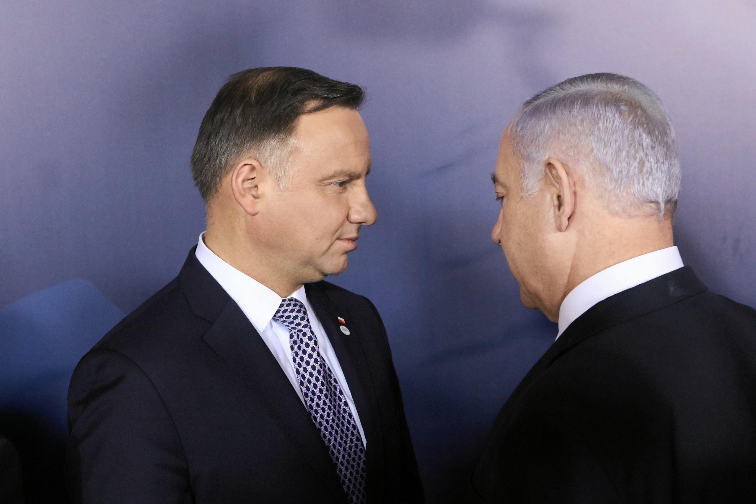 13.02.2019 Warszawa , Zamek Krolewski . Prezydent RP Andrzej Duda i premier Izraela Binjamin Netanjahu podczas Konferencji Bliskowschodniej - spotkania poswieconego budowaniu pokoju i bezpieczenstwa na Bliskim Wschodzie .
Fot. Slawomir Kaminski / Agencja Gazeta