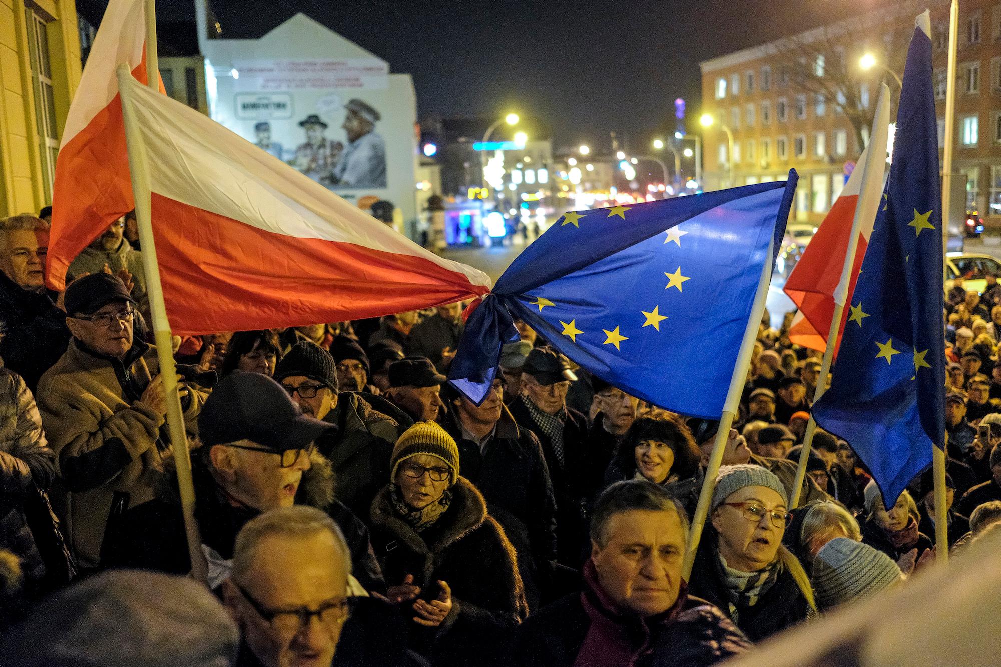 Wiec poparcia dla Unii Europejskiej