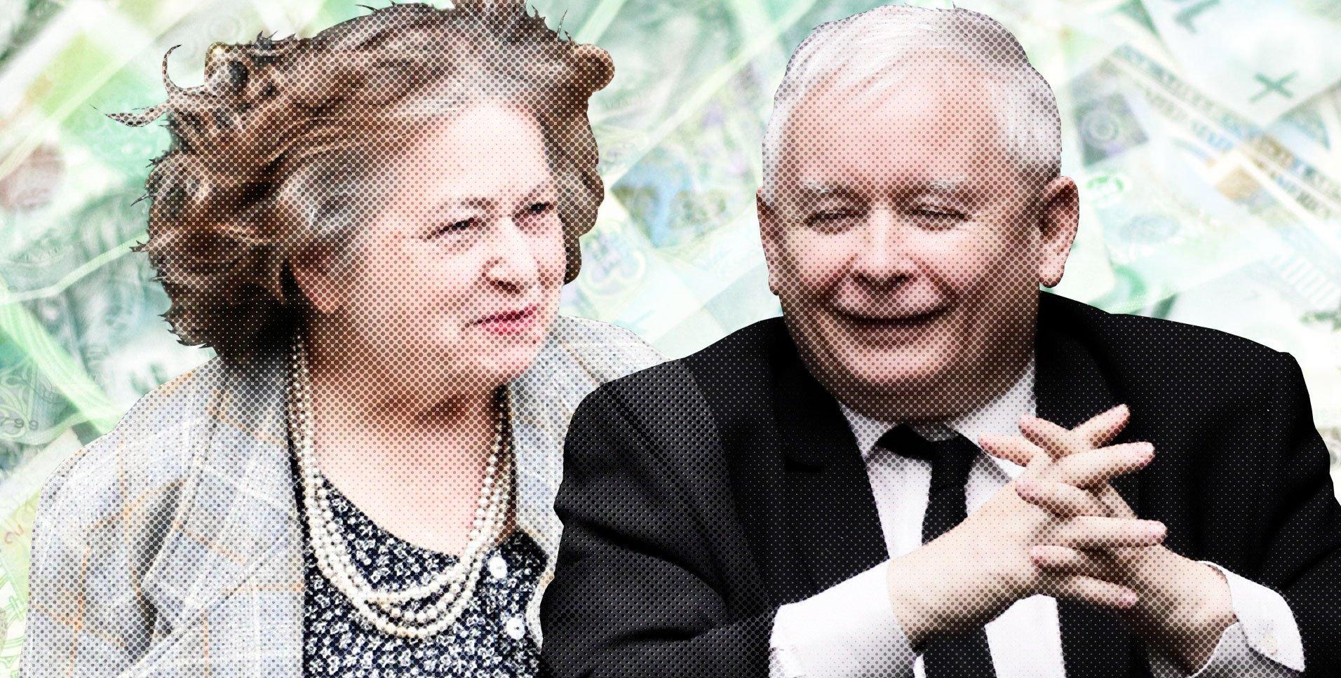 Janina Goss i Jarosław Kaczyński