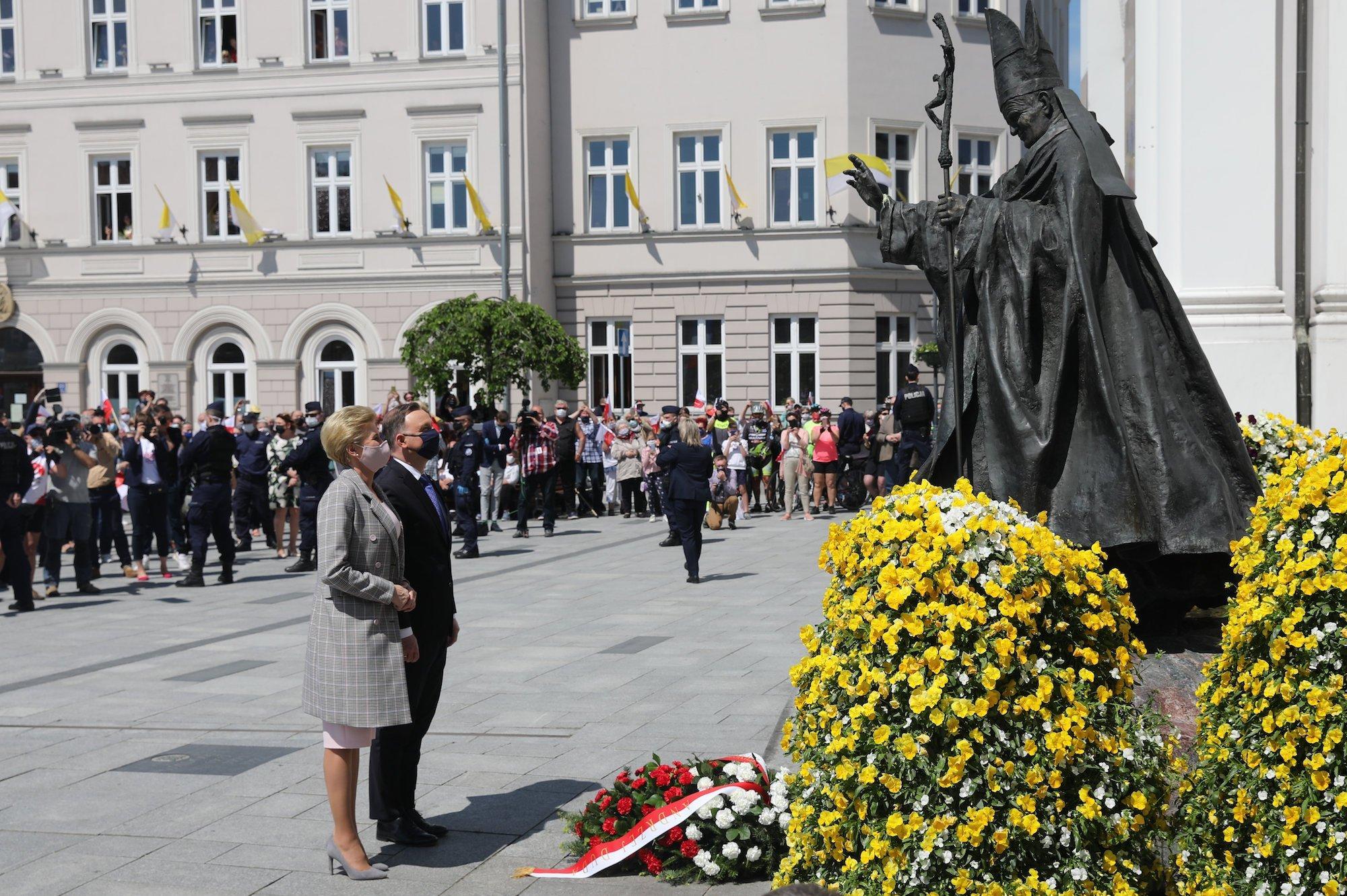 Prezydent Andrzej Duda w Wadowicach w 100. rocznice urodzin Jana Pawla II