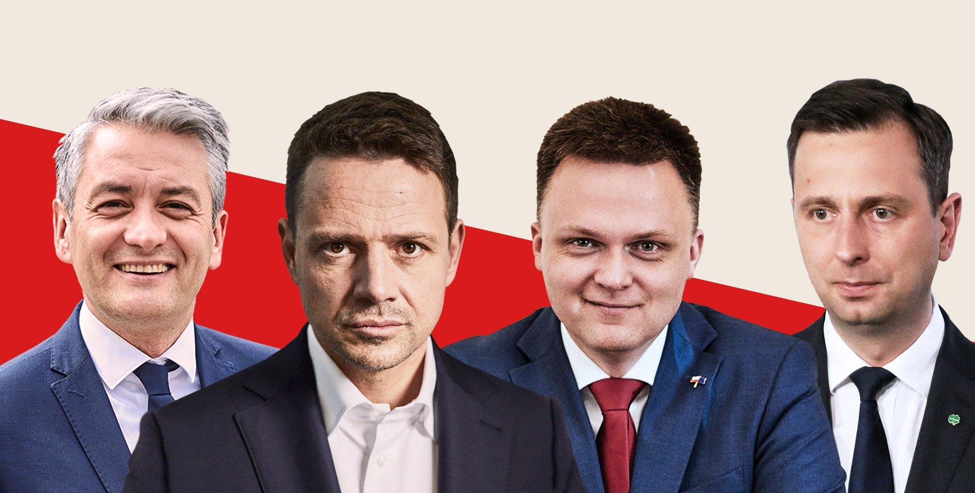 Biedroń, Trzaskowski, Hołownia, Kosiniak-Kamysz