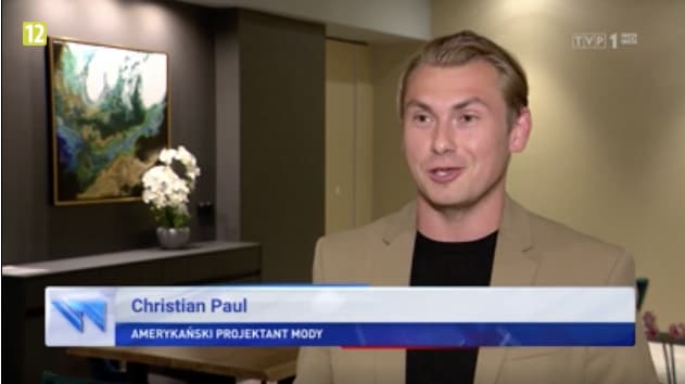 "projektant mody" Christian Paul, "Wiadomości" TVP, 23 czerwca 2020