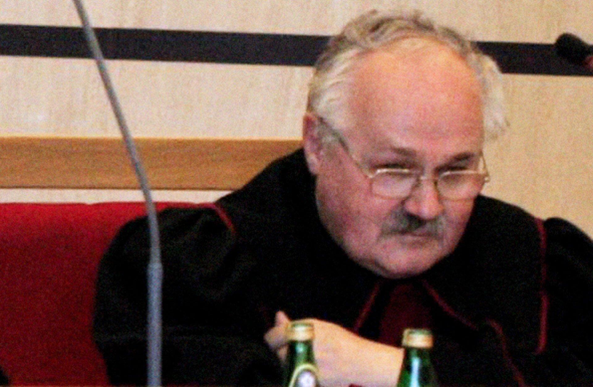 Wojciech Sadrakuła podczas rozprawy