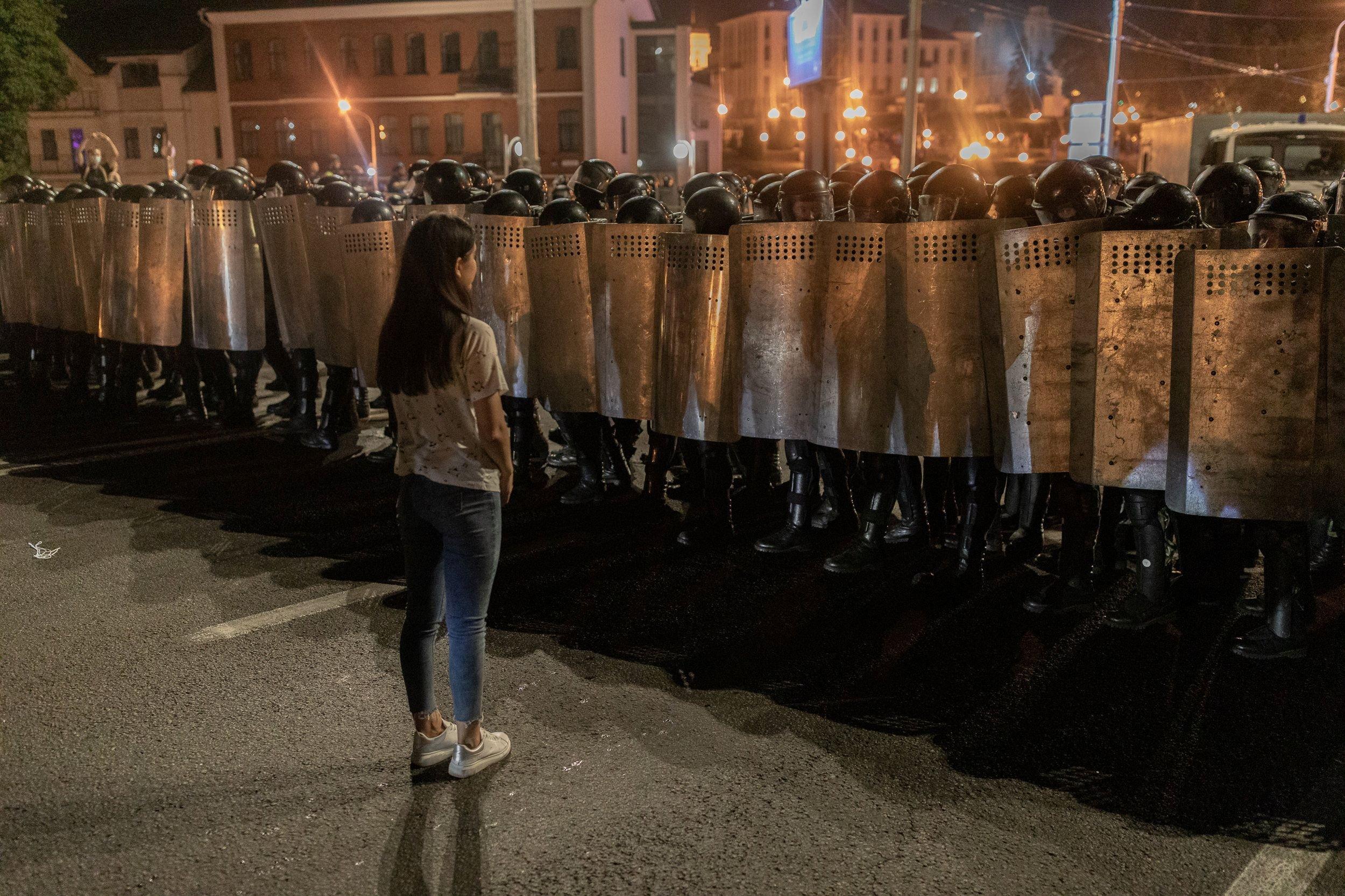 Białoruś protesty na ulicach Mińska