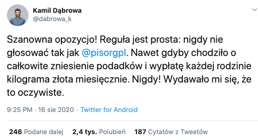 Kamil Dąbrowa o podwyżkach i głosowaniu z PiS