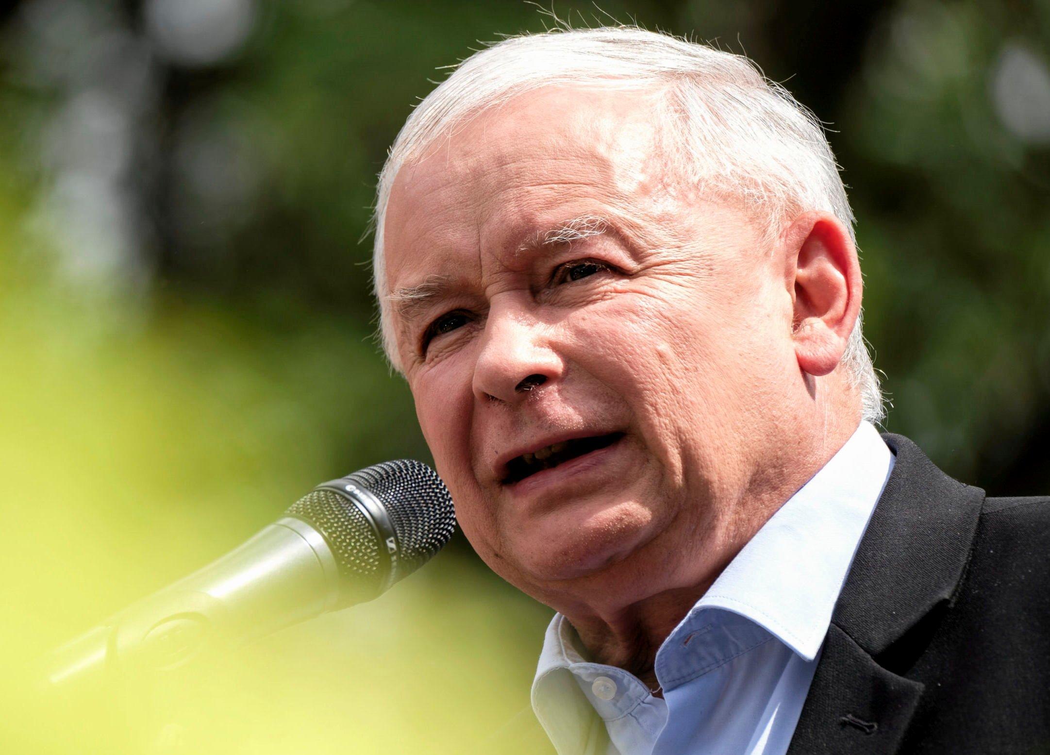 18.08.2019 Stalowa Wola , Park Miejski . Prezes PiS Jaroslaw Kaczynski . Piknik Rodzinny Prawa i Sprawiedliwosci z udzialem prezesa PiS Jaroslawa Kaczynskiego , premiera RP Mateusza Morawieckiego i europosel Beaty Szydlo .
Fot. Patryk Ogorzalek / Agencja Gazeta