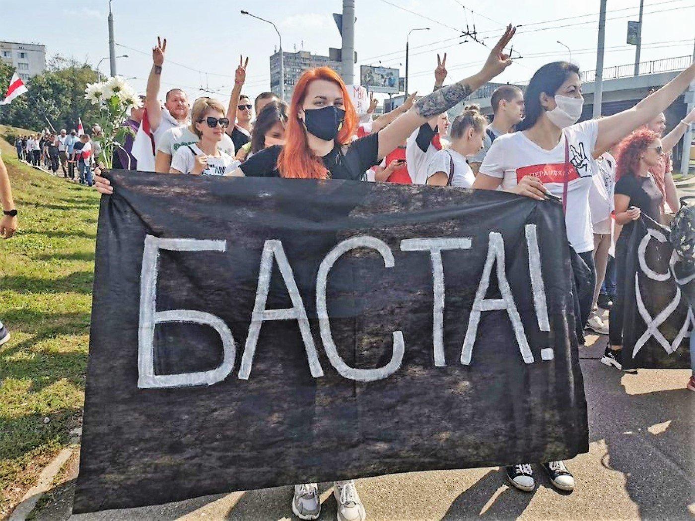 Protest w Mińsku, Białoruś