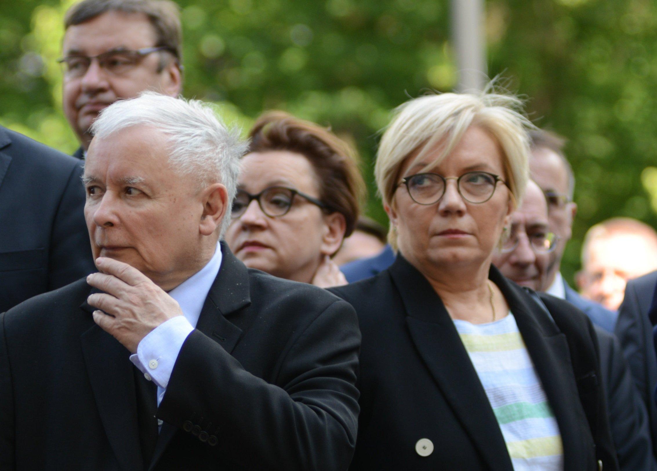 Jarosław Kaczyński i Julia Przyłębska