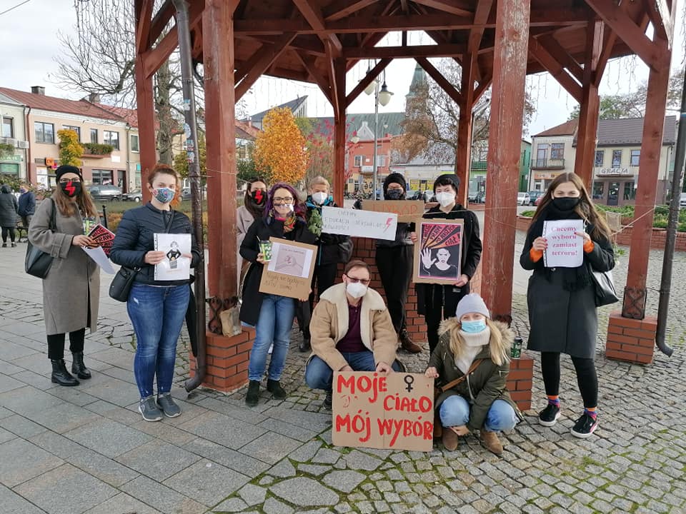 Lubaczów, protest 31.10.2020