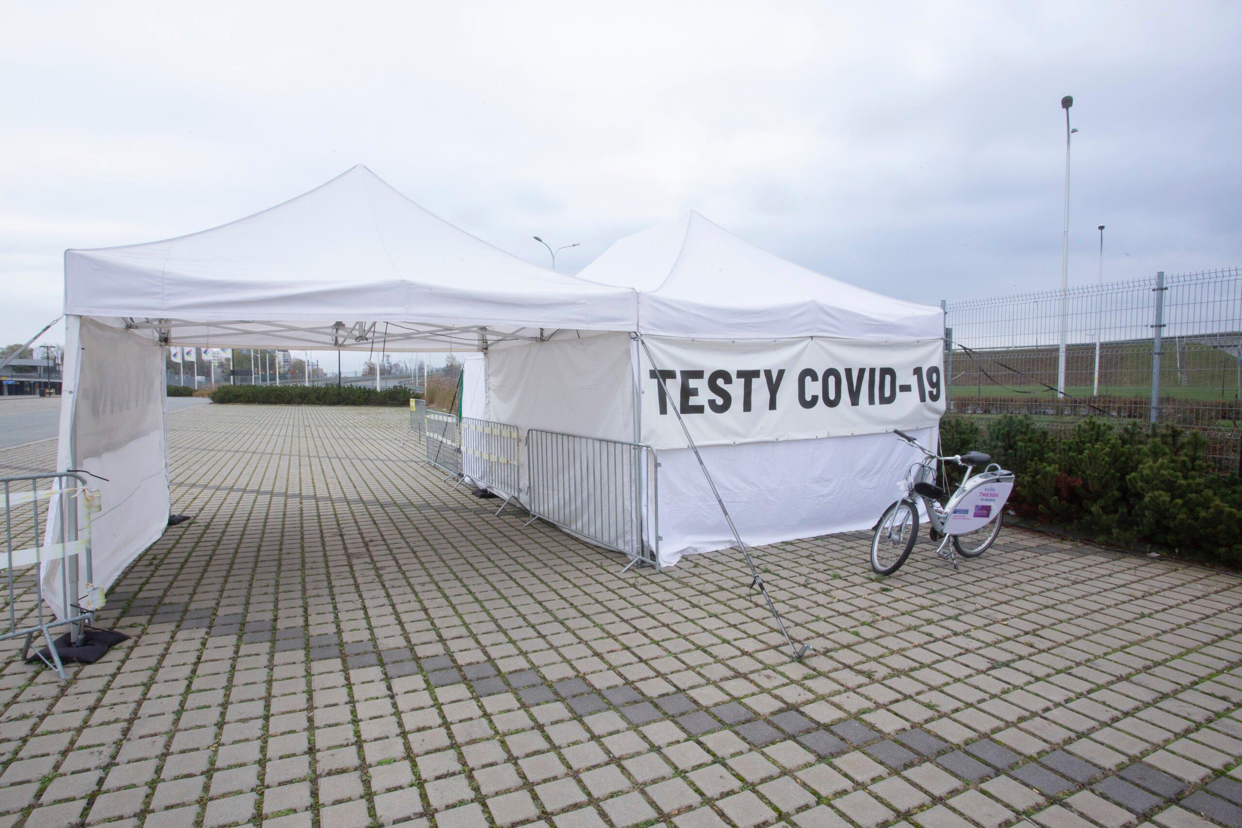 Wrocław, namiot do testów COVID