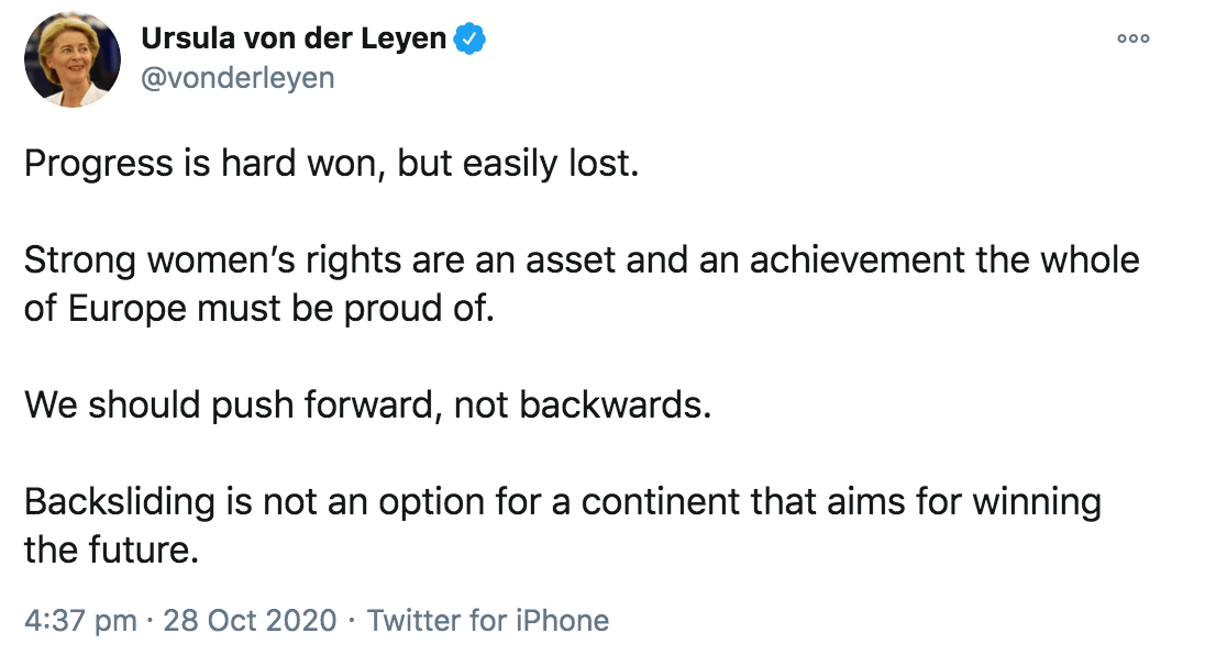 Ursula von der Leyen o prawach kobiet