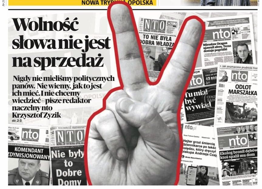 Okładka "Nowej Trybuny Opolskiej", jednego z tytułów Polska Press przejętego przez Orlen
