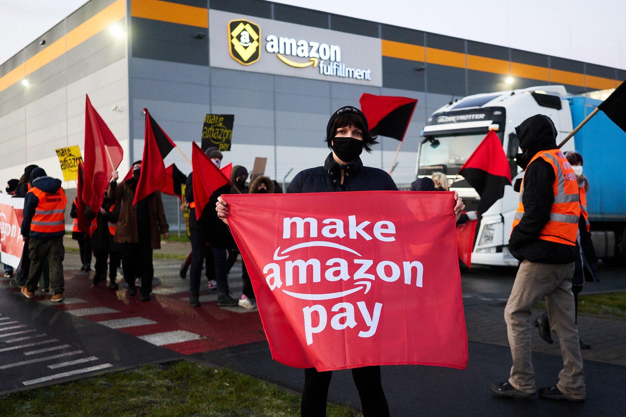 Amazon - protesty pracowników, akcja Make Amazon Pay