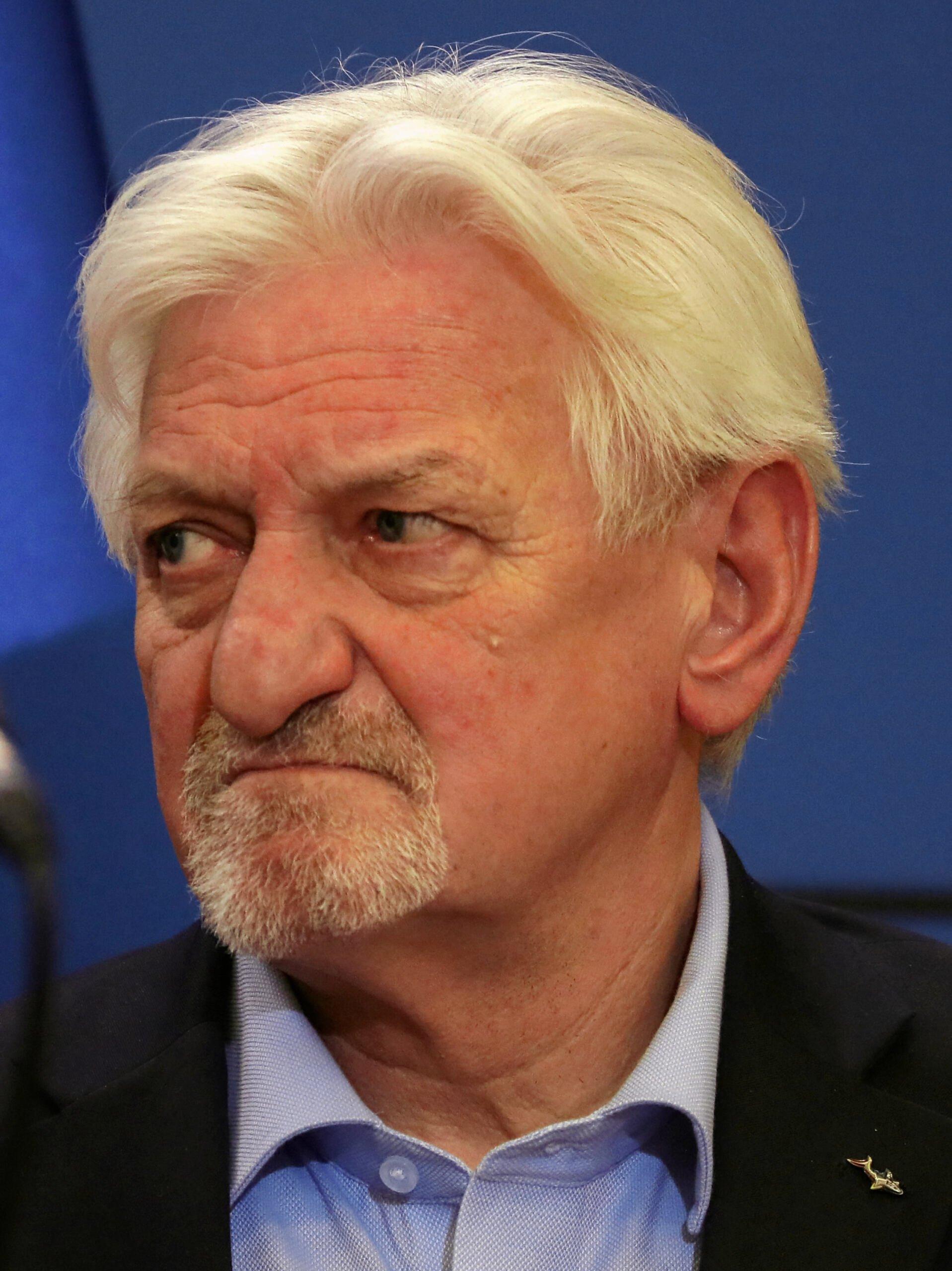 02.02.2020  Warszawa . Kancelaria Prezesa Rady Ministrow . Profesor nauk medycznych Andrzej Horban podczas konferencji prasowej w sprawie epidemii koronawirusa w Chinach i transportu grupy Polakow z Chin przez Francje .
Fot. Slawomir Kaminski / Agencja Gazeta