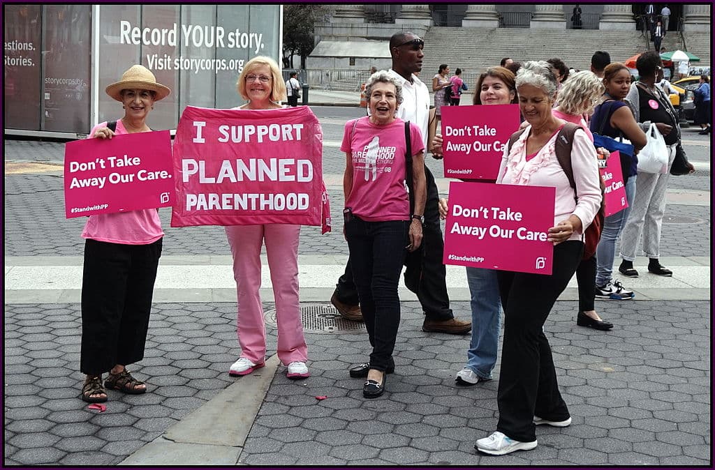Demonstracja na rzecz Planned Parenthood, Nowy Jork, 2015