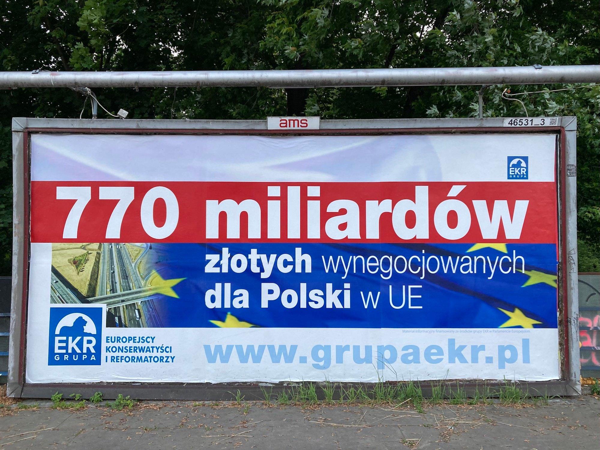 Billboard EKR 770 mld złotych dla Polski