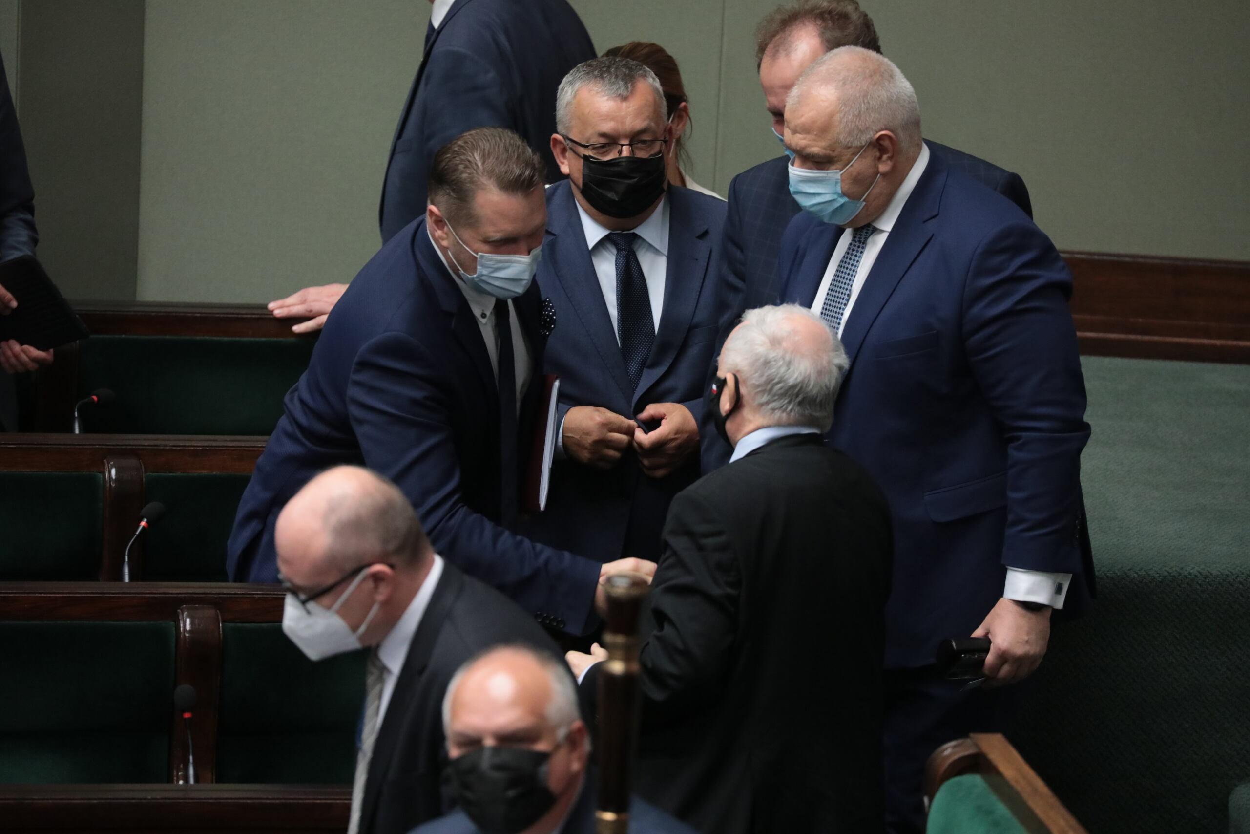 Członkowie rządu PiS w Sejmie