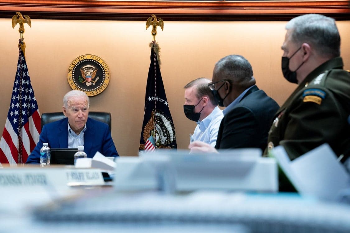 Prezydent USA Joe Biden i doradcy ds bezpieczeństwa, 21 sierpnia, FB Białego Domu