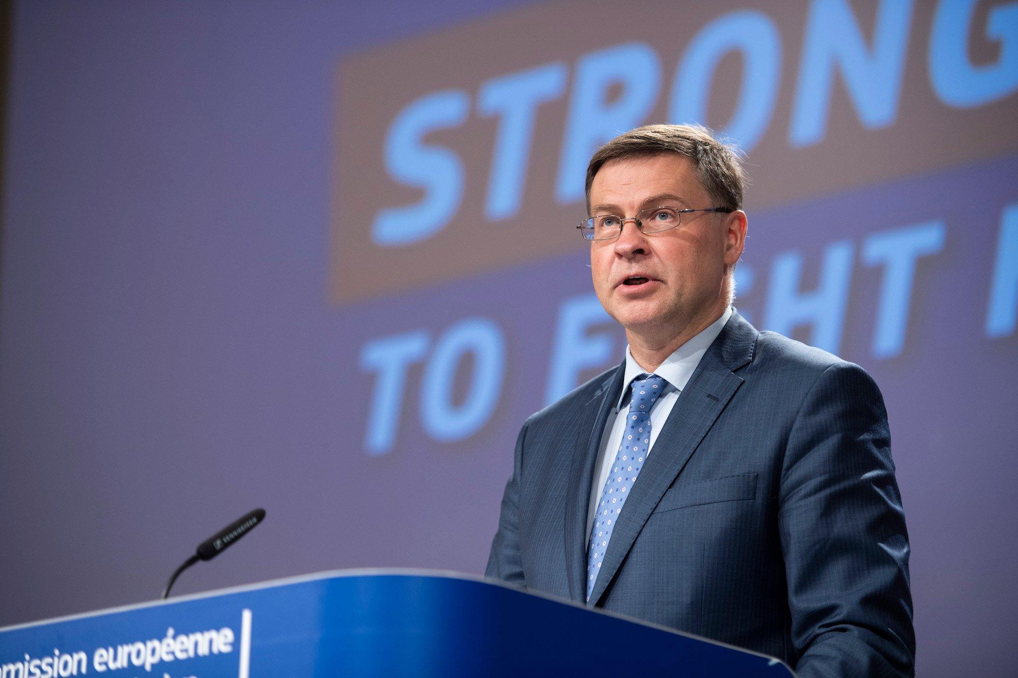 Wiceprzewodniczący KE Valdis Dombrovskis