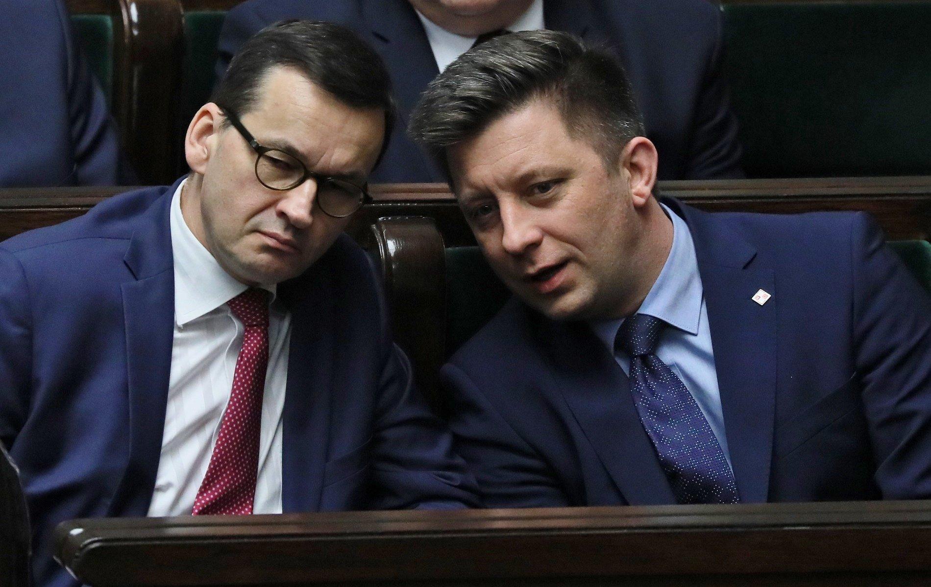 Mateusz Morawiecki i Michał Dworczyk