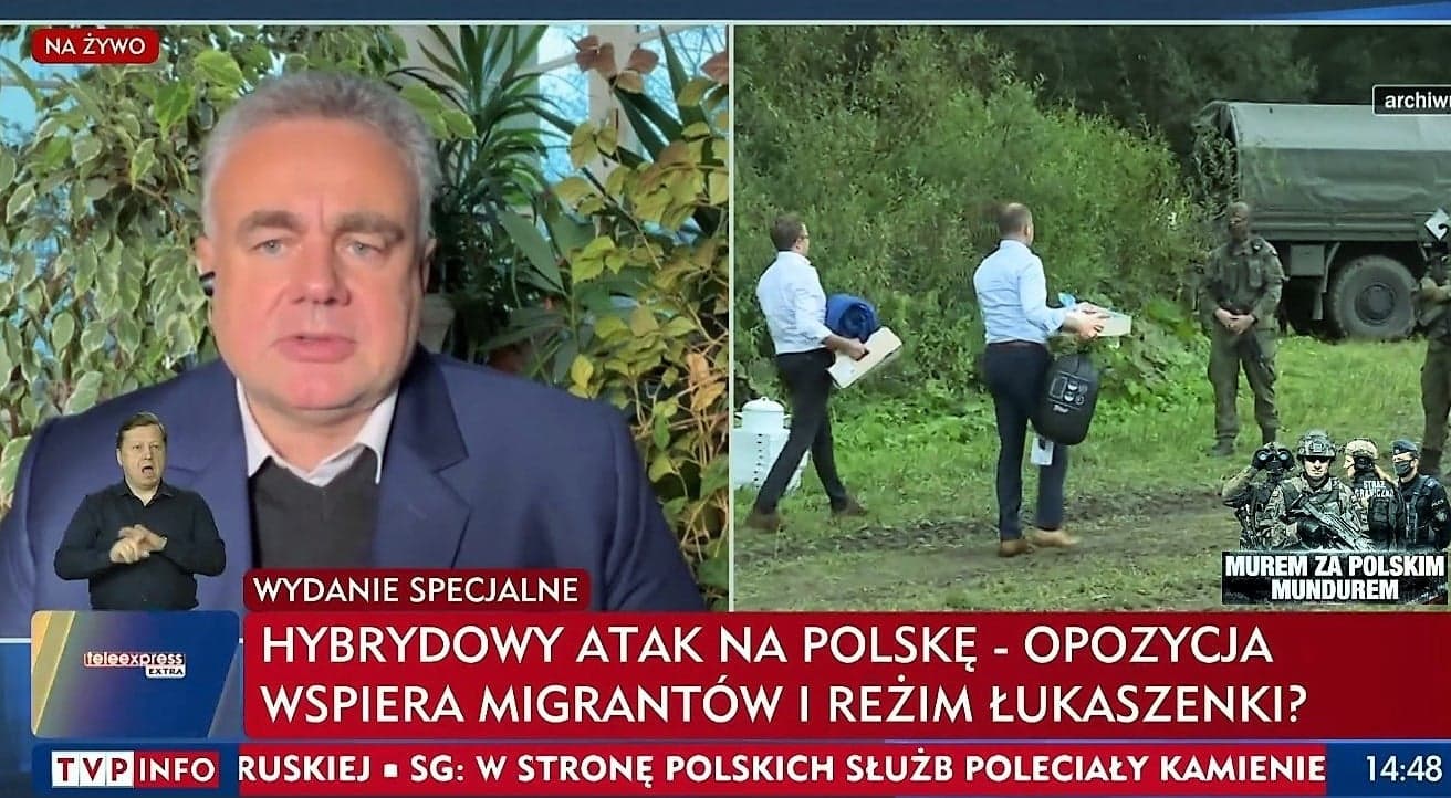 Tomasz Sakiewicz w programie TVP Info