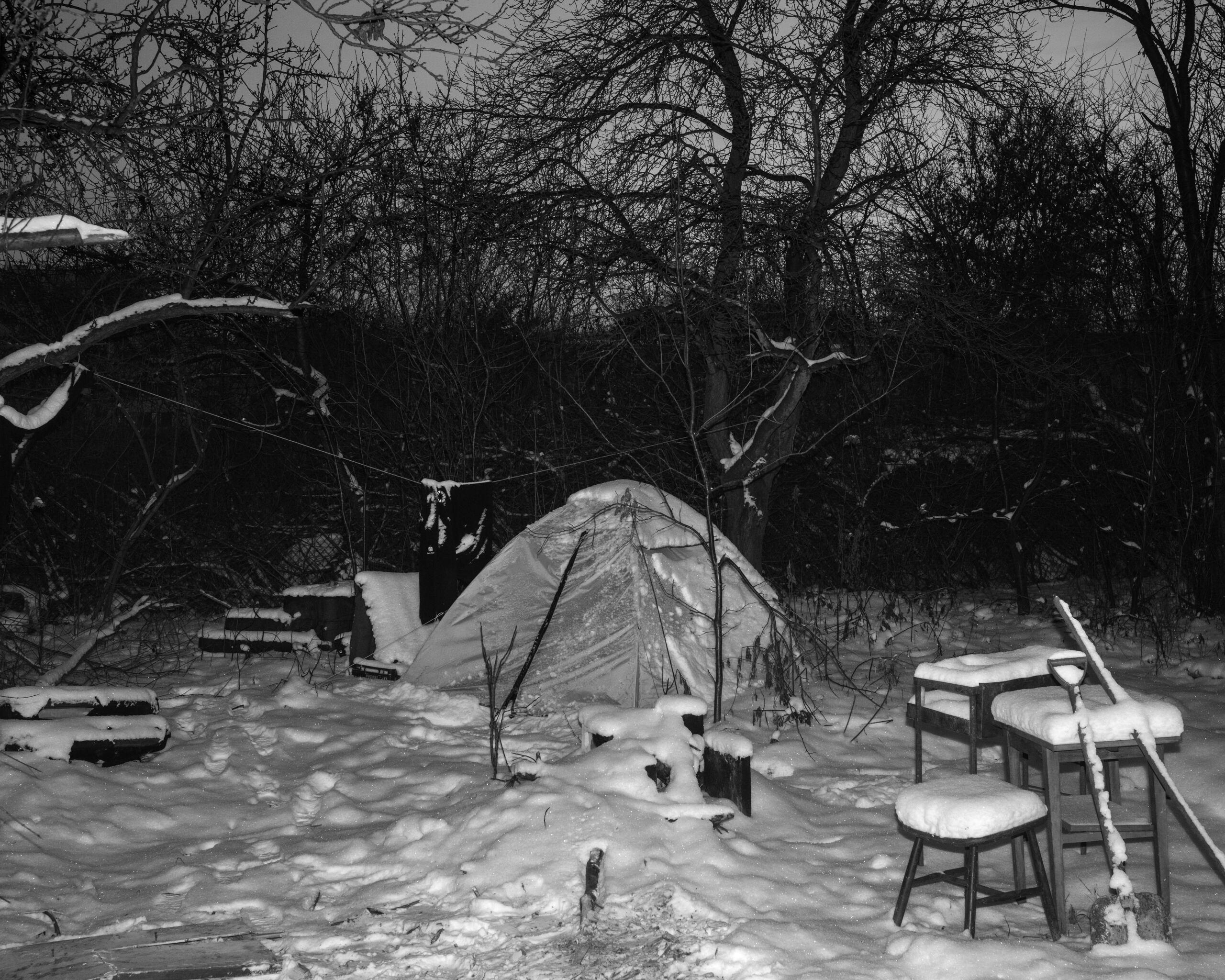 Bezdomność zimą, fot. Karol Grygoruk RATS Agency