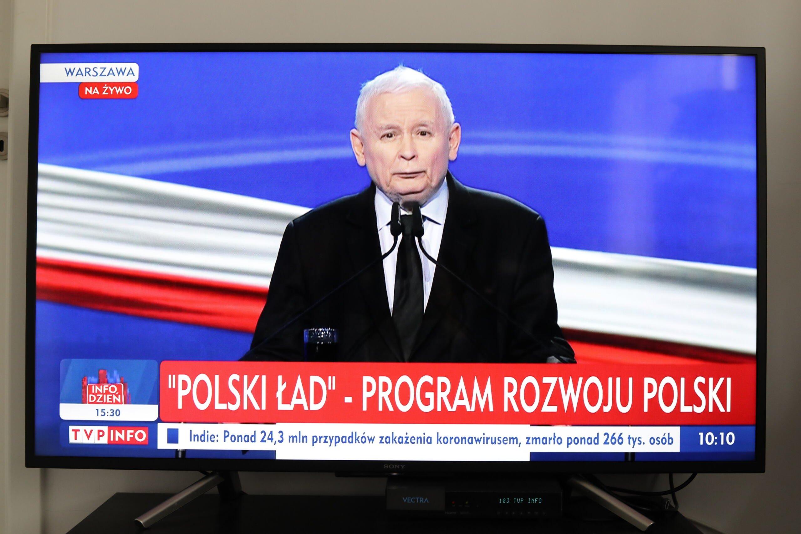 Jarosław Kaczyński na konwencji PiS - Polski Ład